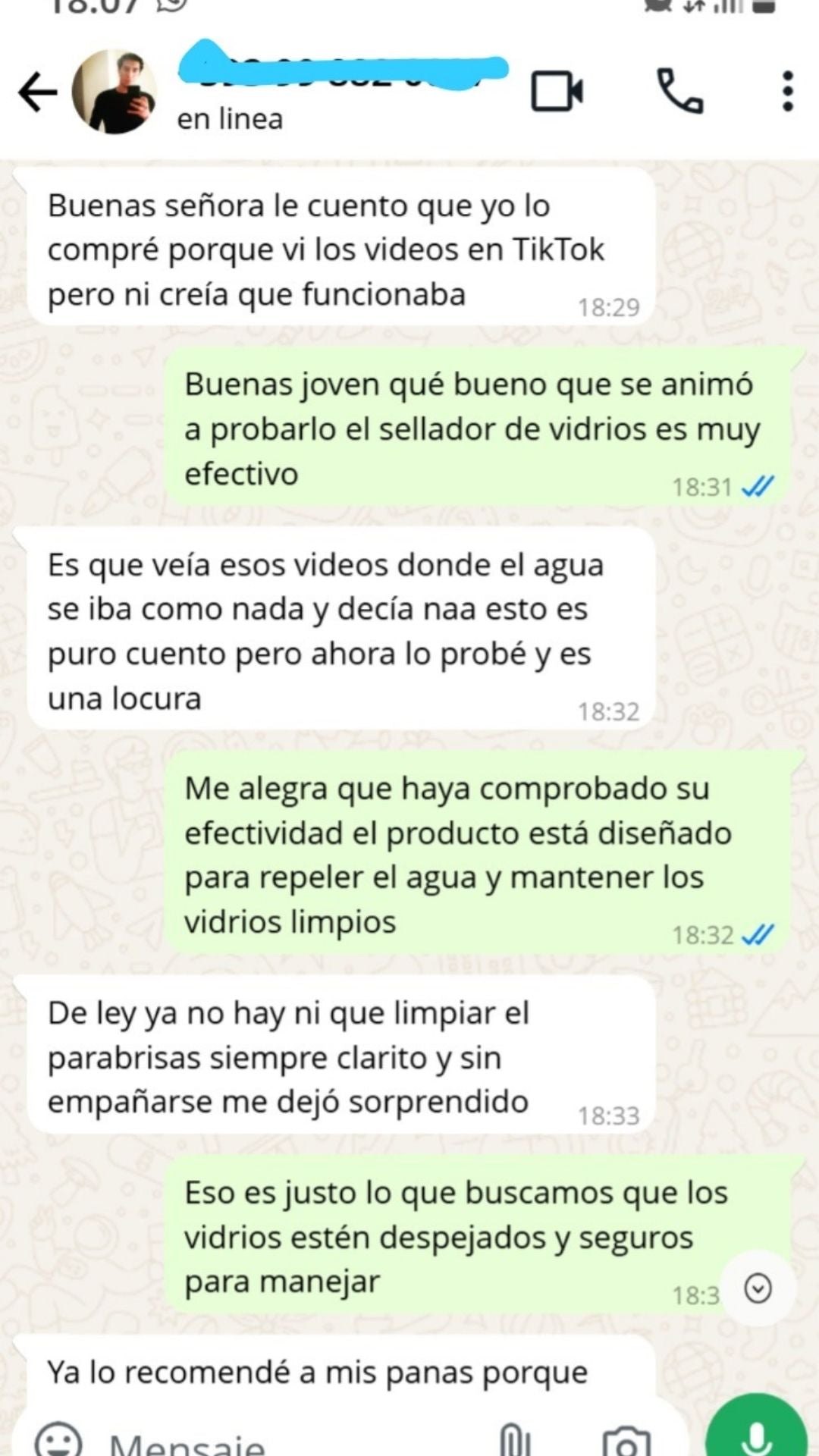 Impermeabilizador Vidrios GLASS 250ml