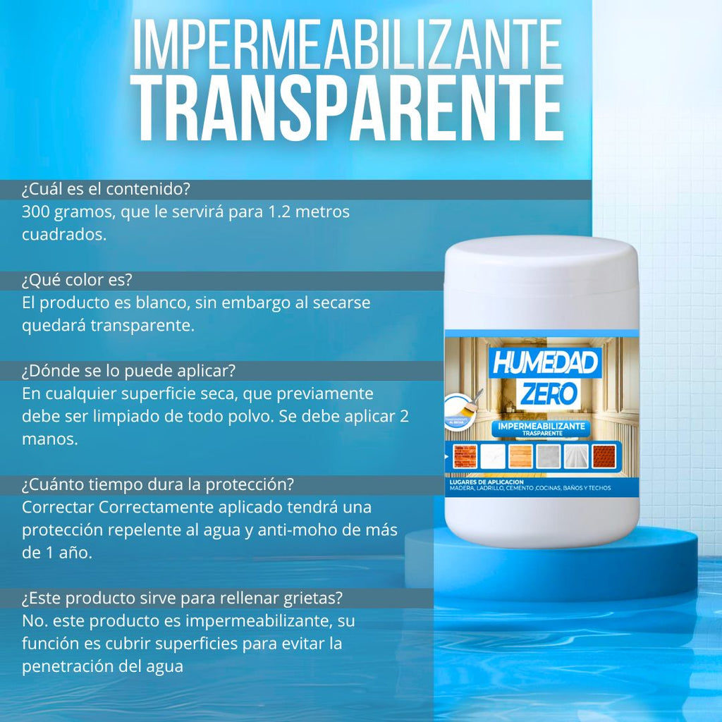 Impermeabilizante Humedad Zero 2 x 300gr