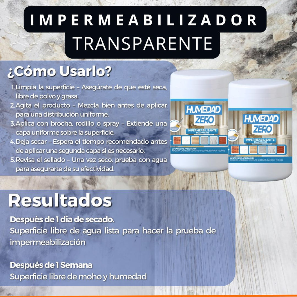 Impermeabilizante Humedad Zero 2 x 300gr
