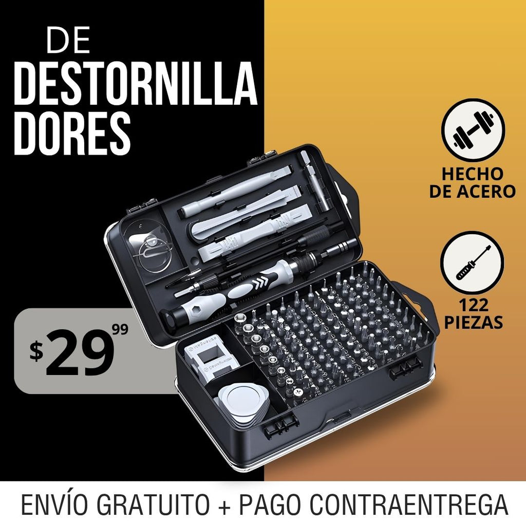 KIT DESTORNILLADORES 115 PIEZAS