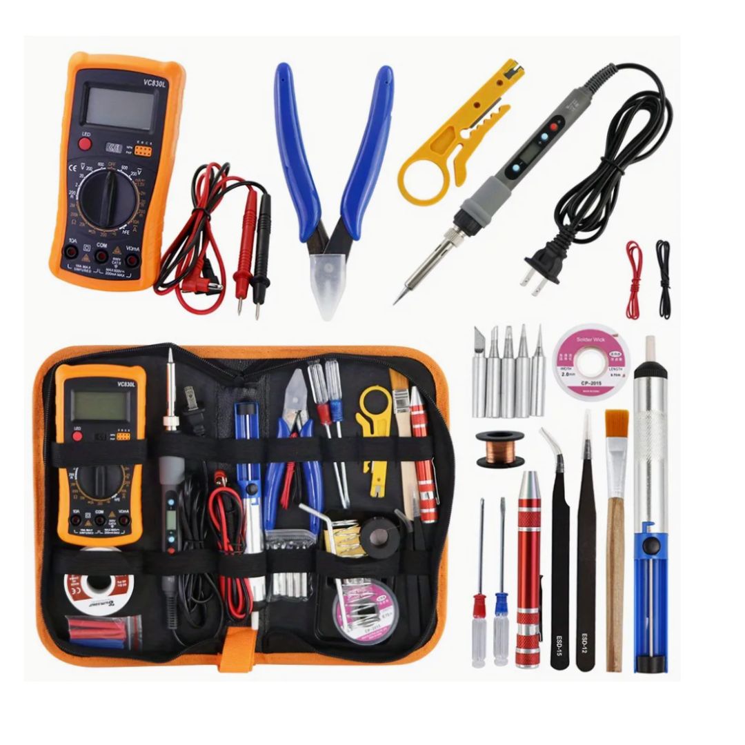 KIT SOLDADOR + MULTÍMETRO