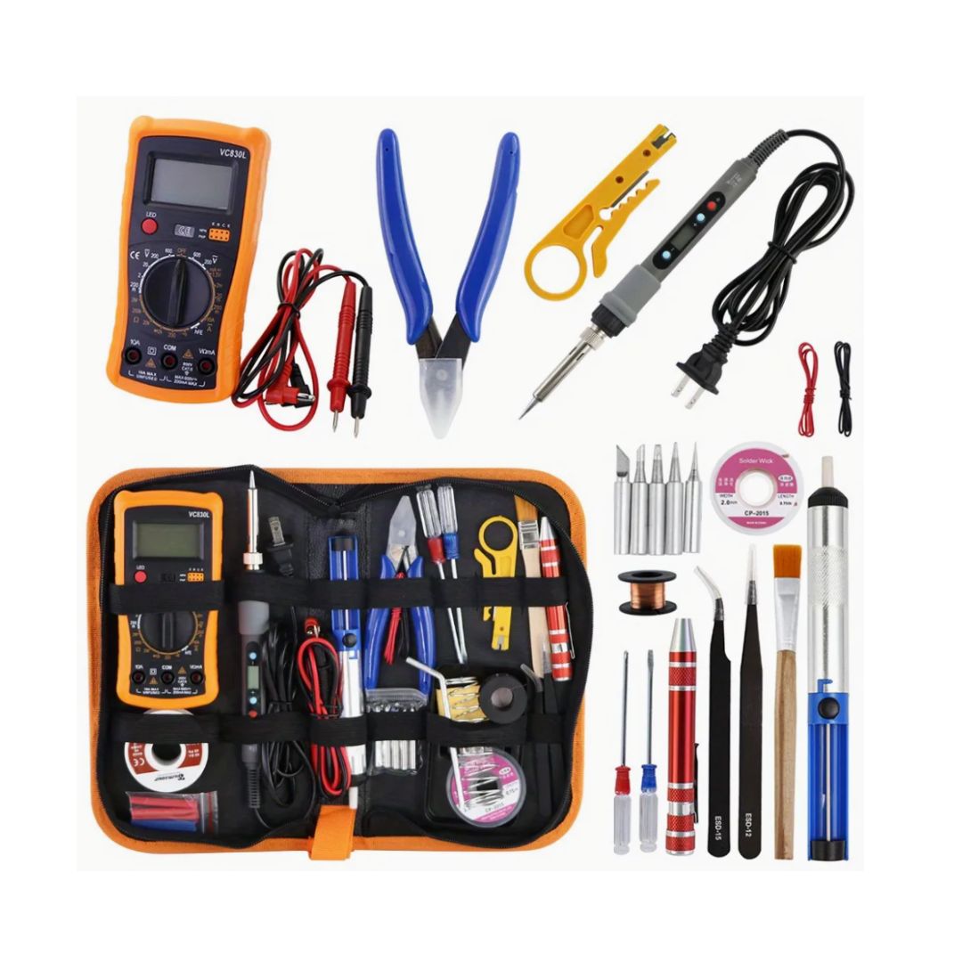 KIT SOLDADOR + MULTÍMETRO