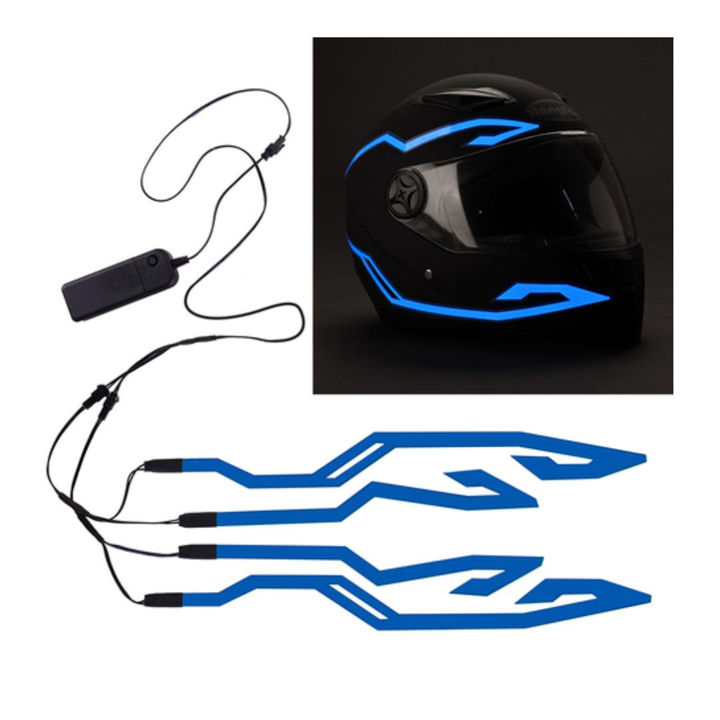 LUCES CASCO MOTO LED CON CONTROL