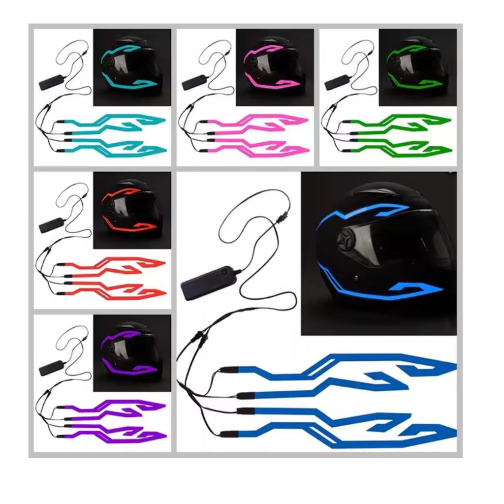 LUCES CASCO MOTO LED CON CONTROL