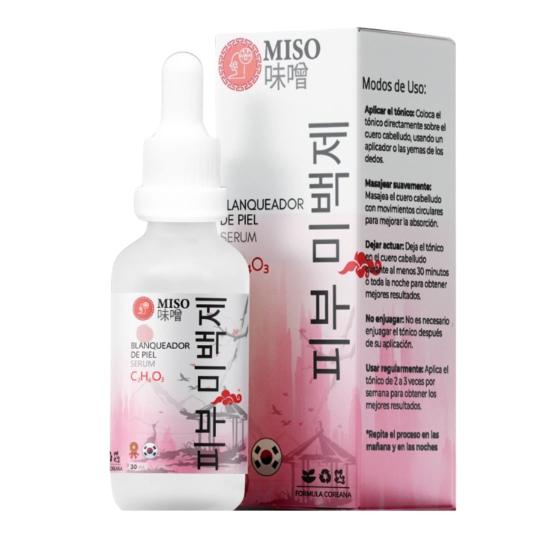 Serúm Miso Blanqueador de Piel Coreano