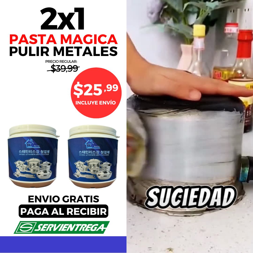 2x1 Pasta Olla China Grasa y Oxido