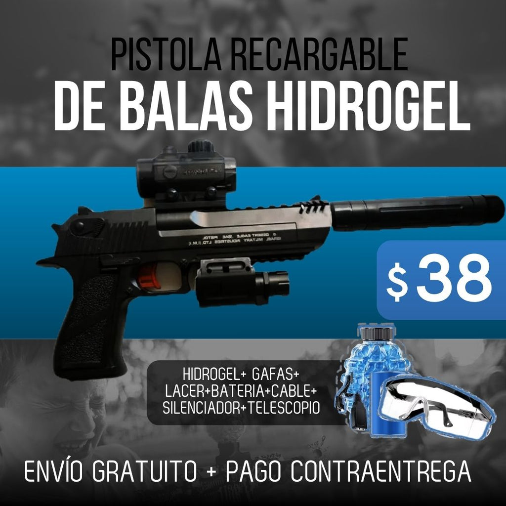 PISTOLA RECARGABLE DE HIDROGEL