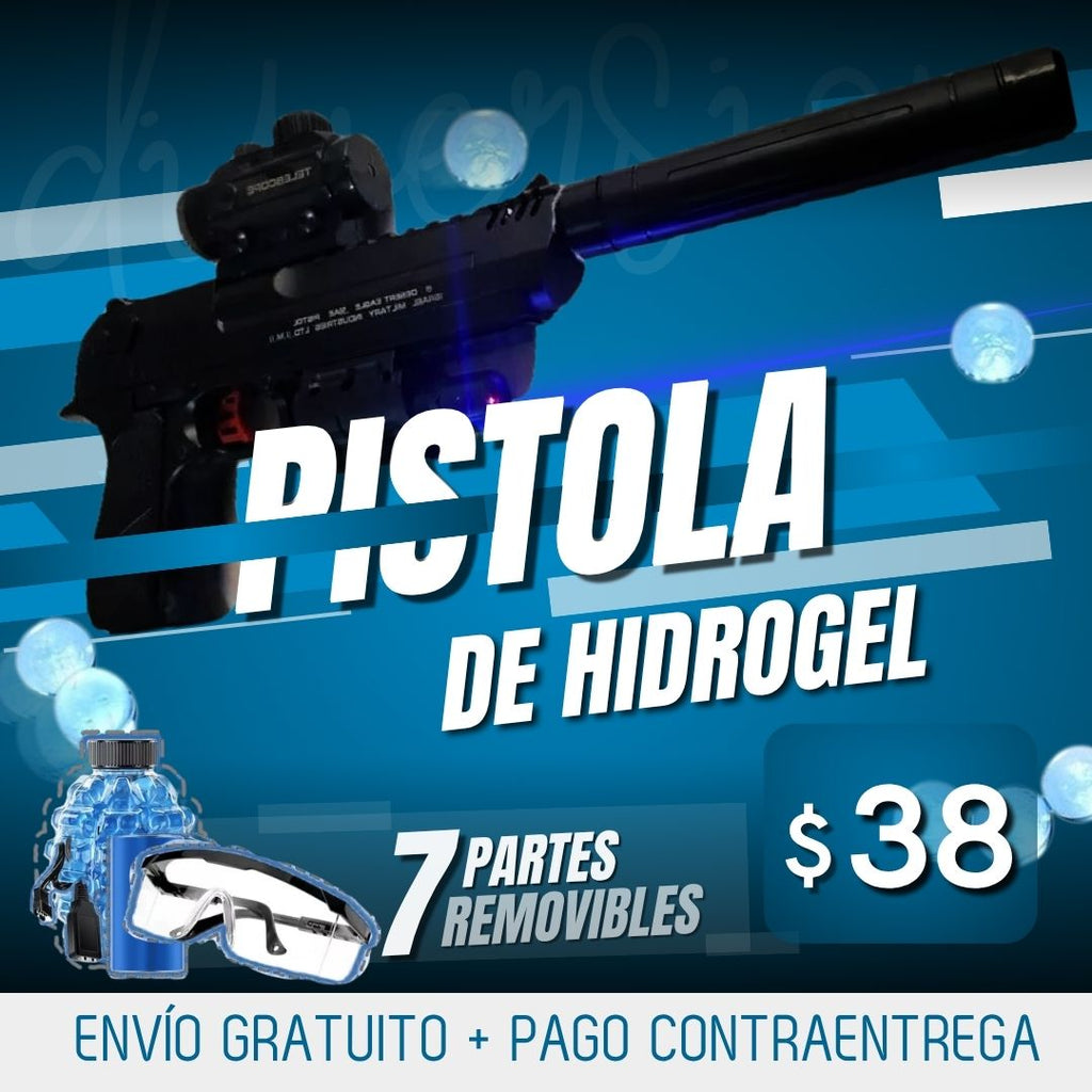 PISTOLA RECARGABLE DE HIDROGEL