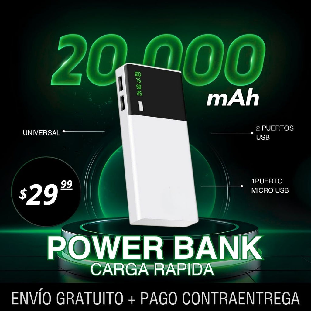 POWER BANK CARGA RAPIDA 20.000MAH