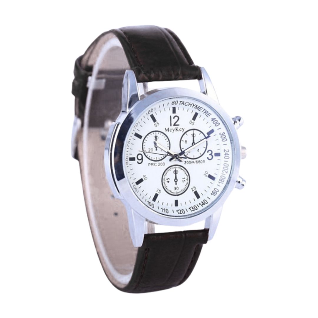 RELOJ GENEVA +BILLETERA NEGRO