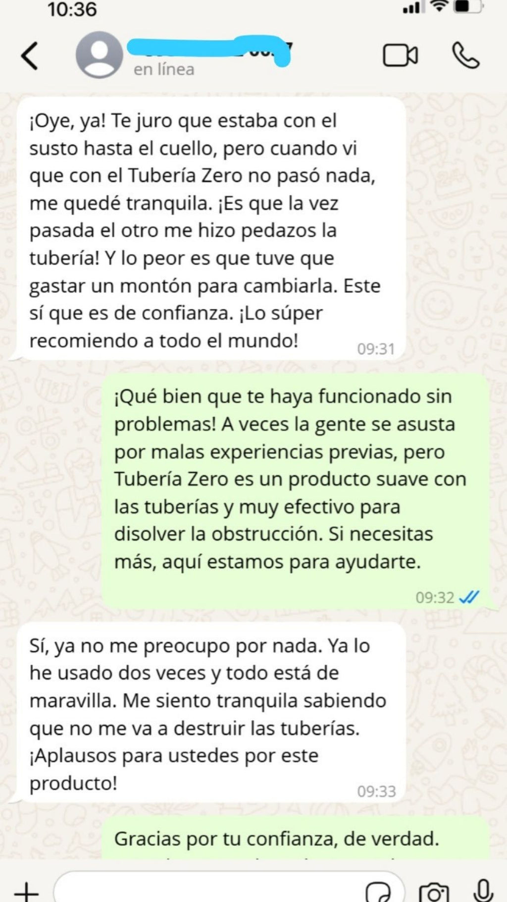 Destapa Caños Tuberia Zero 2x300gr