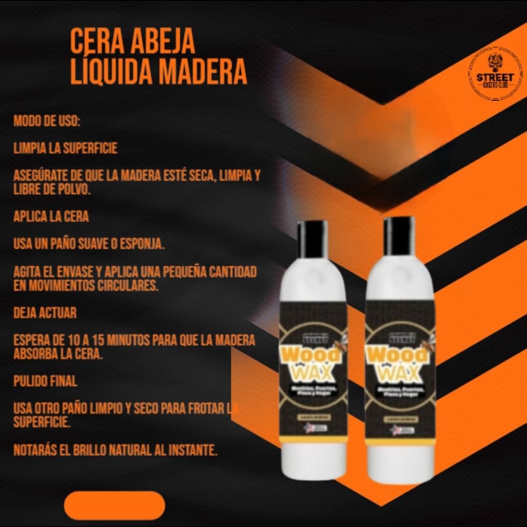 2 Cera Liquida Abeja para Madera
