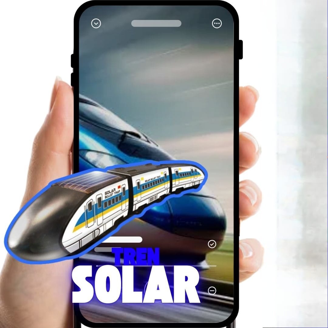 JUGUETE TREN BALA SOLAR