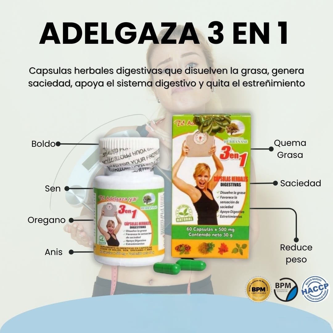 SUPLEMENTO Adelgaza 3 en 1