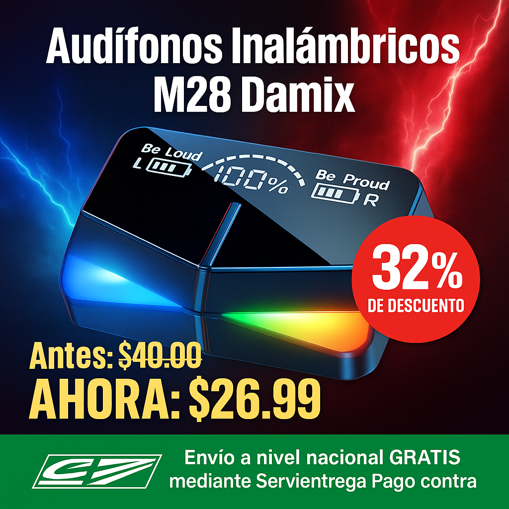 AUDIFONOS INALAMBRICOS M28 DAMIX