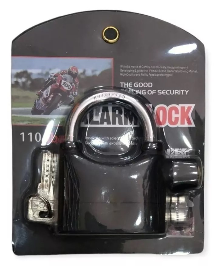 CANDADO DE SEGURIDAD CON ALARMA