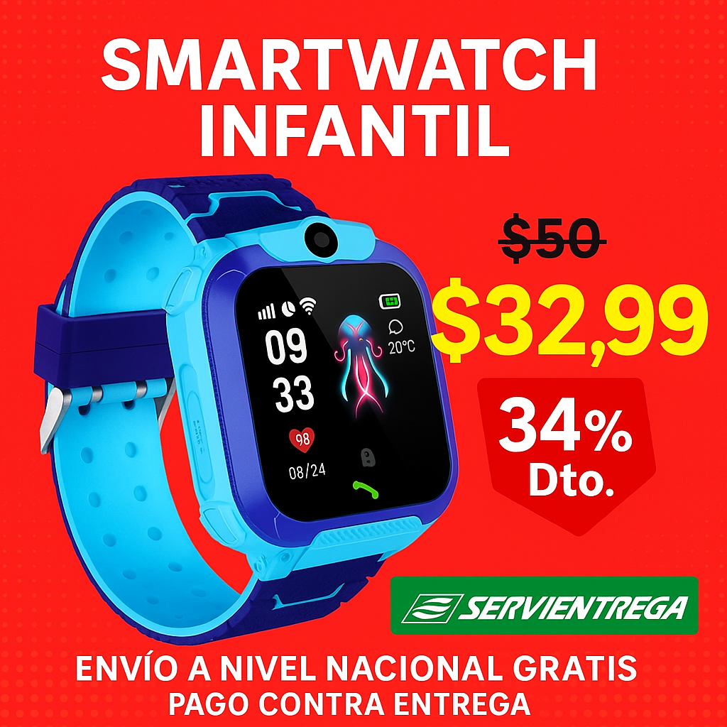 Reloj, Smartwatch para niños llamadas