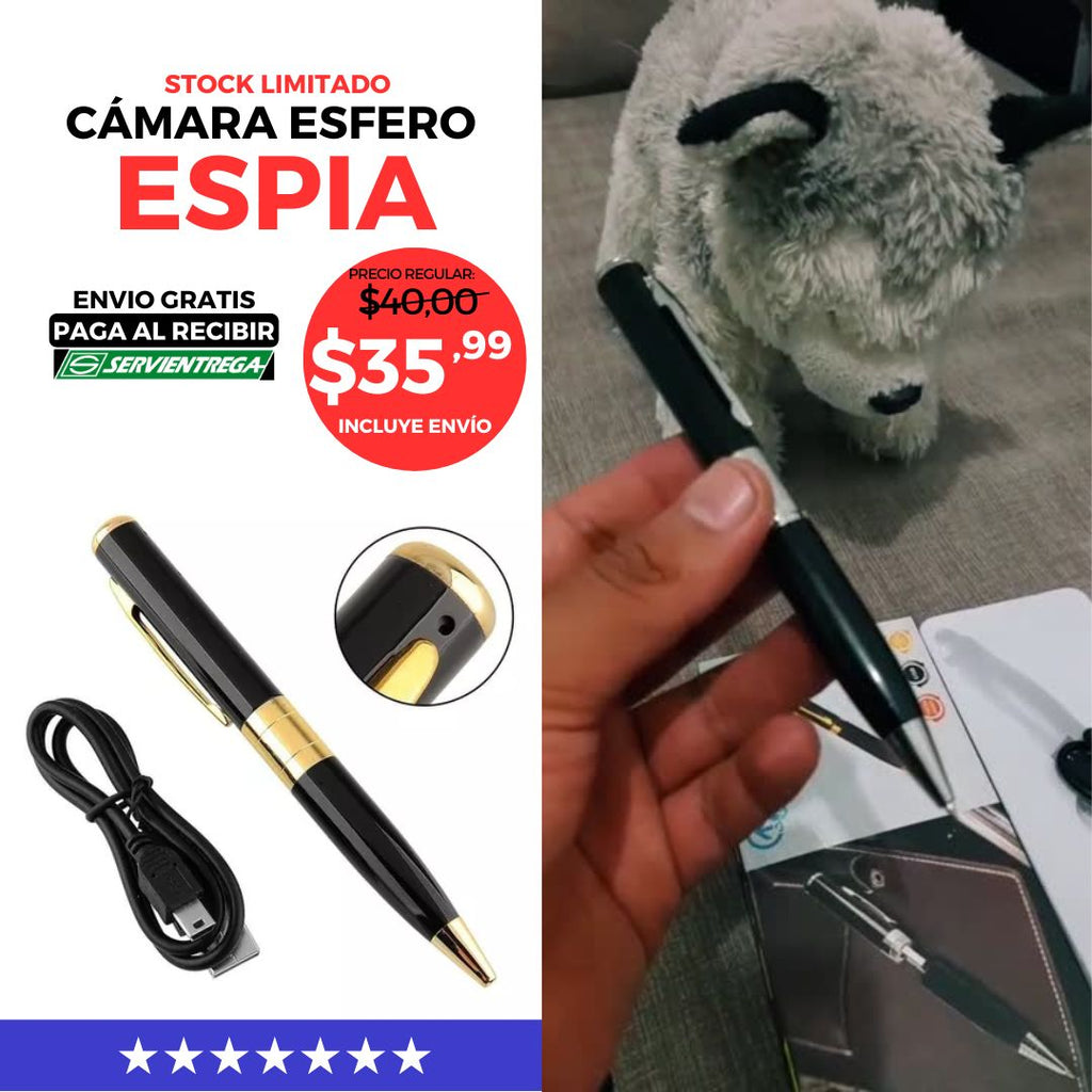 ESFERO PLUMA ESPIA CON CAMARA