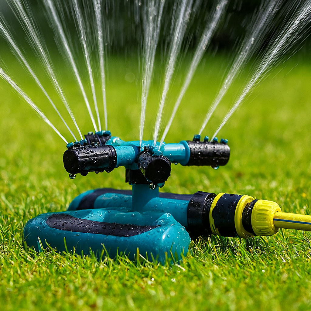 Rociador, aspersor para césped, jardín