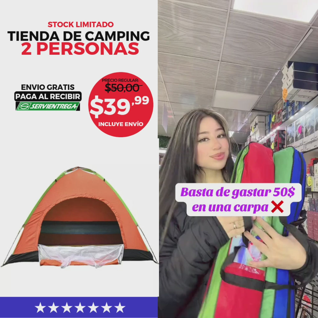 TF-1 CAMPING CARPA 2 PERSONAS C/VARIADO
