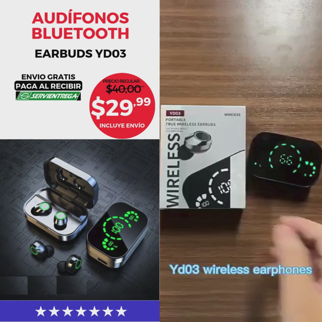 AUDIFONOS BLUETOOTH YD03