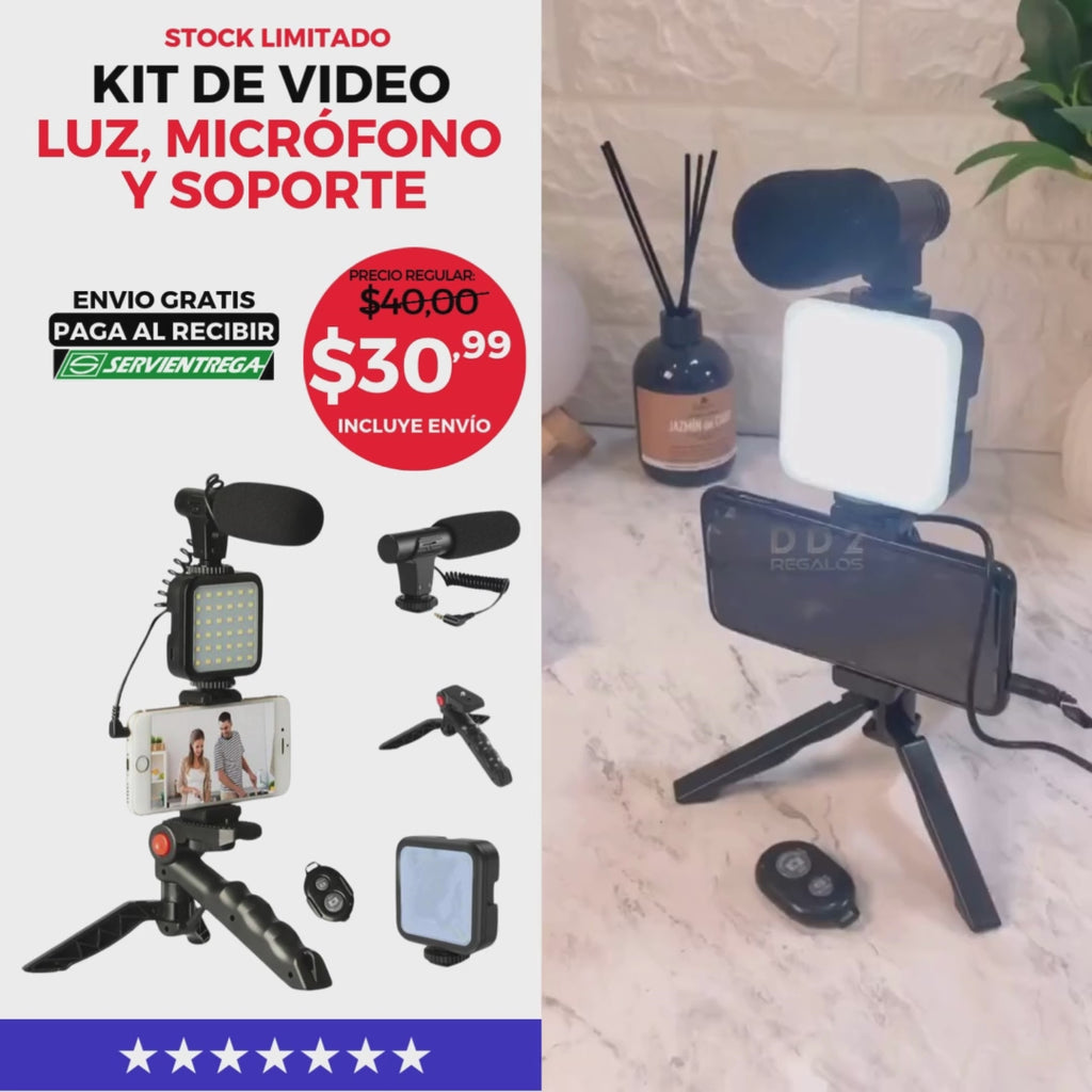 KIT DE VIDEO Y MICROFONO