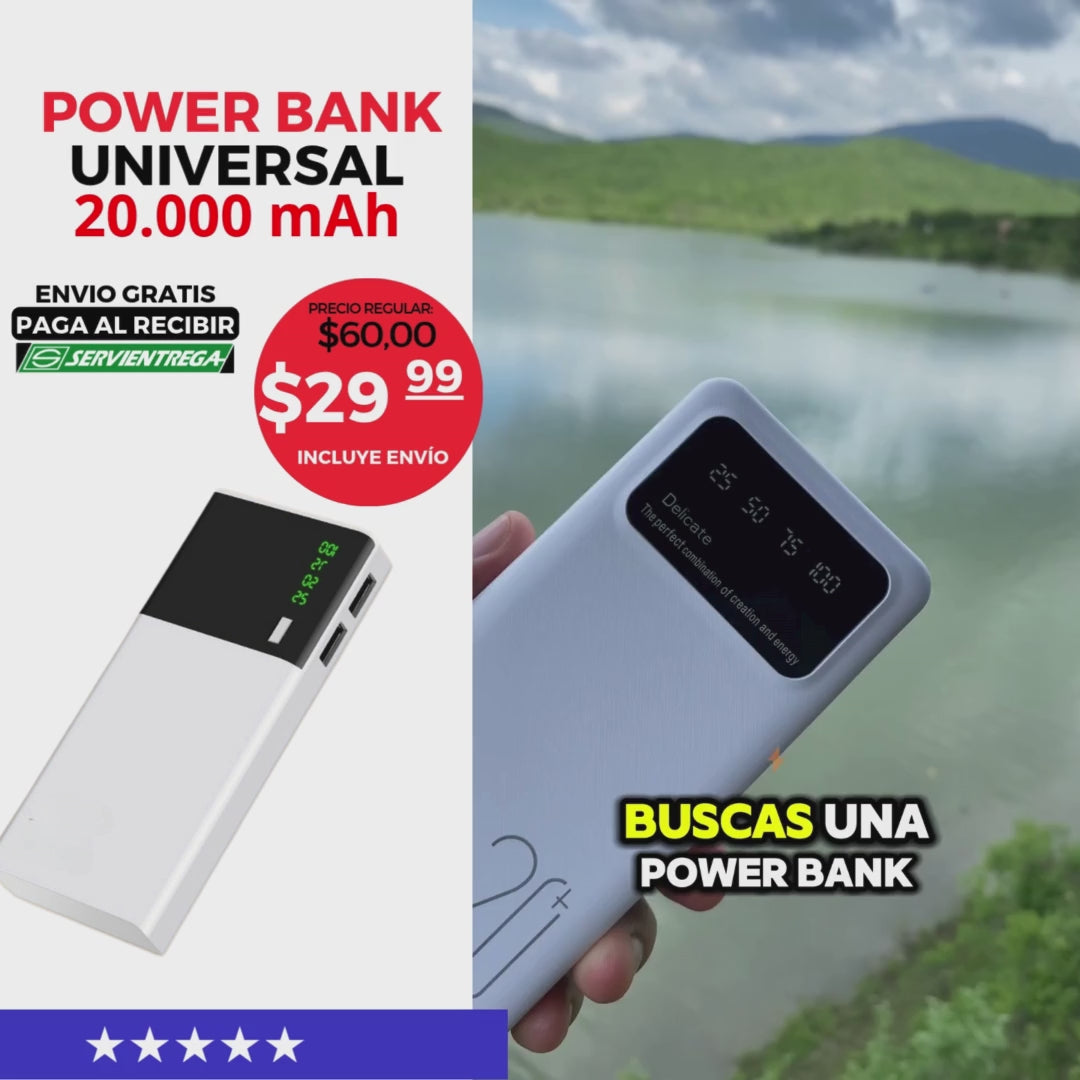 POWER BANK CARGA RAPIDA 20.000MAH