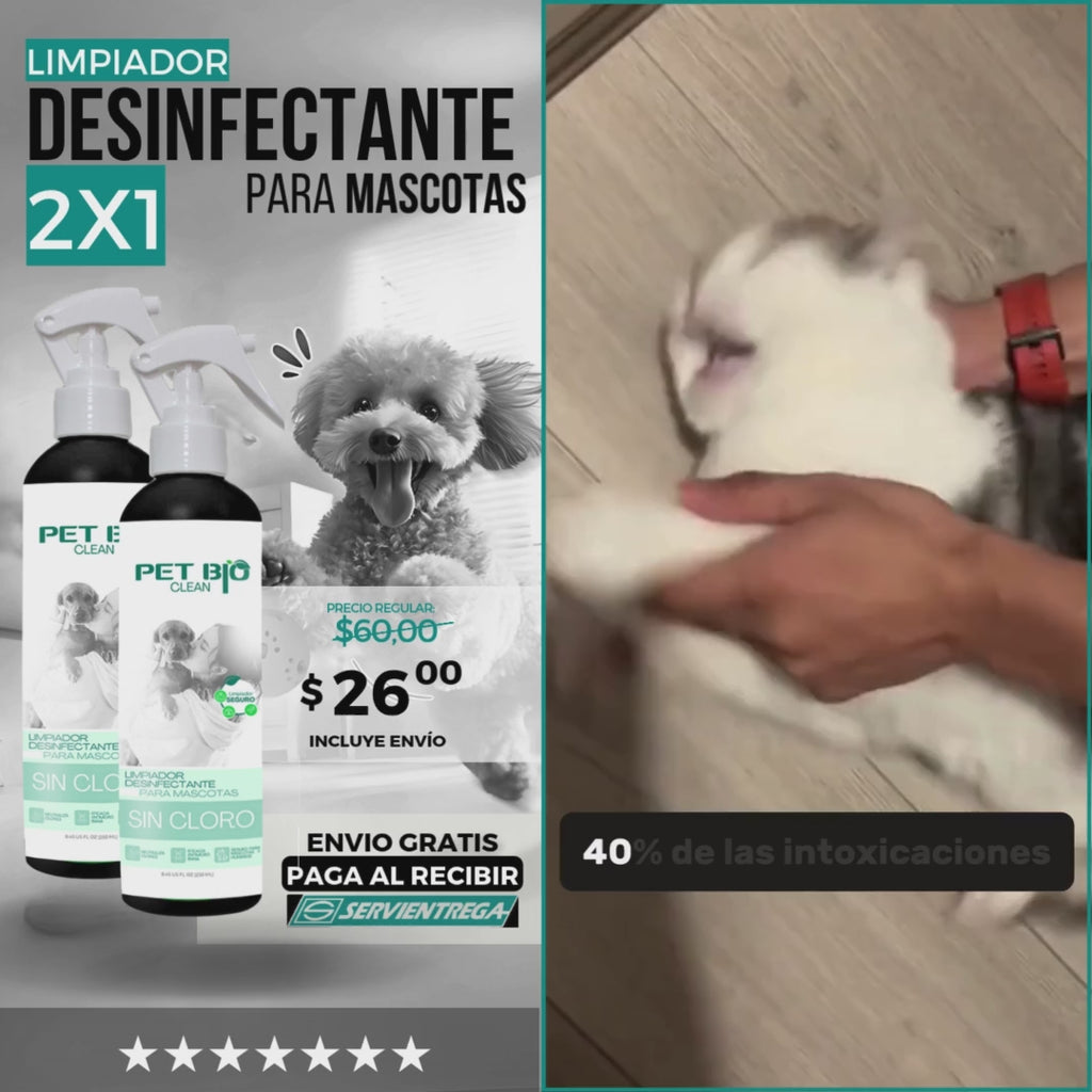 2x Desinfectante para Mascotas Pet Bio